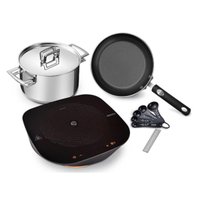 Cooktop por Indução Portátil Conectado Guru Tramontina 127v Panela Frigideira Colher Medidora