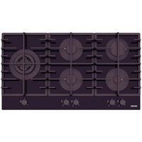 Cooktop à Gás Tramontina Penta Plus 5 Bocas Semiprofissional Mesa Vidro Superautomático Preto