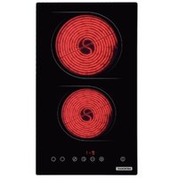 Cooktop Elétrico Tramontina New Dominó Vitrocerâmico 2 Bocas Touch Fogão de Bancada 220v