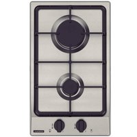 Cooktop a Gás Tramontina Dominó FF 2GX 30 Bivolt em Aço Inox 2 Bocas Superautomático