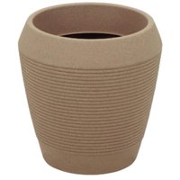 Vaso Flores Tramontina Egípcio Cor Areia Granito 31cm Plantas Folhagens Jardins Varandas