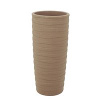 Vaso Alto Decorado Grego Tramontina Areia Plantas Folhagens 80cm Jardim Varanda Quintal