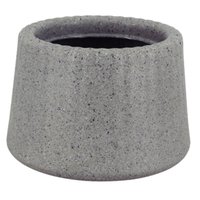 Vaso de Flor Tramontina Lótus 12,5cm Granito Cor Pedra 600ml Suculentas Plantas Pequenas
