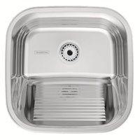Tanque Hera Tramontina 25L Aço Inox Polido de Encaixe 40x40cm Compact para Área de Serviço Lavanderia