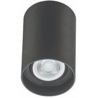 Spot Preto de Sobrepor Redondo para Teto Parte Interna Sala de Estar Cozinha Escritório