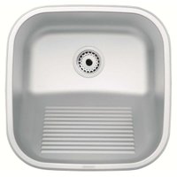 Tanque Inox Escovado 40x40cm de Encaixe Tramontina Hera Compact 25L Lavanderia Área de Serviço