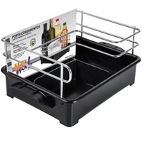Suporte Porta Condimentos Temperos Azeite Vinagre Sal Preto Organizador Cozinha Bancada Multiuso Utimil