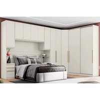 Quarto Casal Modulado Seletto 6 Peças QM124 Areia - Henn
