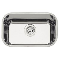Cuba de Pia 47x30cm Embutir Tramontina Lavínia 47BL Aço Inox Alto Brilho para Bancada Cozinha