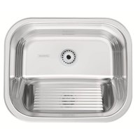 Tanque de Encaixe Tramontina Hera 34L Inox Polido Lavanderia Área de Serviço 50x40cm