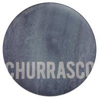 Prato Raso Churrasco Stone 28cm Tramontina em Porcelana Decorada Avulso Sortido Almoço Jantar