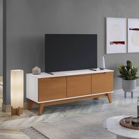 Rack Kappesberg 3 Portas Branco/Canela 136cm