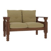 Namoradeira 2 Lugares Madeira Maciça Liz Multimóveis CR7002 Areia