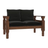 Namoradeira 2 Lugares Madeira Maciça Liz Multimóveis VCR7002 - Grafite