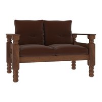 Namoradeira 2 Lugares Madeira Maciça Liz Multimóveis VCR7002 - Marrom