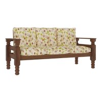Sofá 3 Lugares Madeira Maciça Liz Multimóveis VCR7000 - Floral Maracujá