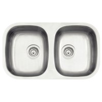 Cuba de Embutir Dupla para Pia 77x45cm 17L Aço Inox Escovado Tramontina Válvula com Escape