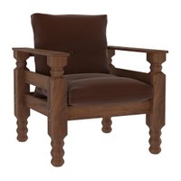 Poltrona Madeira Maciça Liz Multimóveis CR7003 Marrom