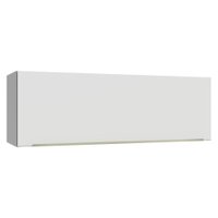 Armário Aéreo 100 cm 1 Porta Basculante Branco Veludo Lux Madesa