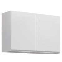 Armario Aereo 2 Portas BP 80 cm Isis Branco Eratto Moveis