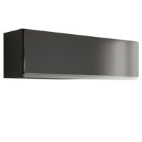 Armario Aereo 1 Porta Basculante 80cm BP Fiorella Preto Grafite Eratto Moveis