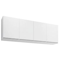 Armario Aereo 4 Portas BP 160 cm Lavinia Branco Eratto Moveis