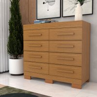 Cômoda Milano 8 Gavetas 100% Mdf Cinamomo - Panorama Móveis