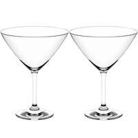 Kit Com 2 Taças Cristal 210ml para Martini Copo Dry Drinks Coquetel Haus Concept