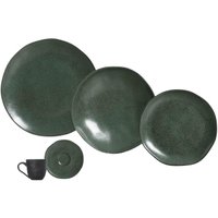 Aparelho de Jantar Porto Brasil Orgânico Arauco de 30 Peças Cerâmica Stoneware Verde Mesa Posta