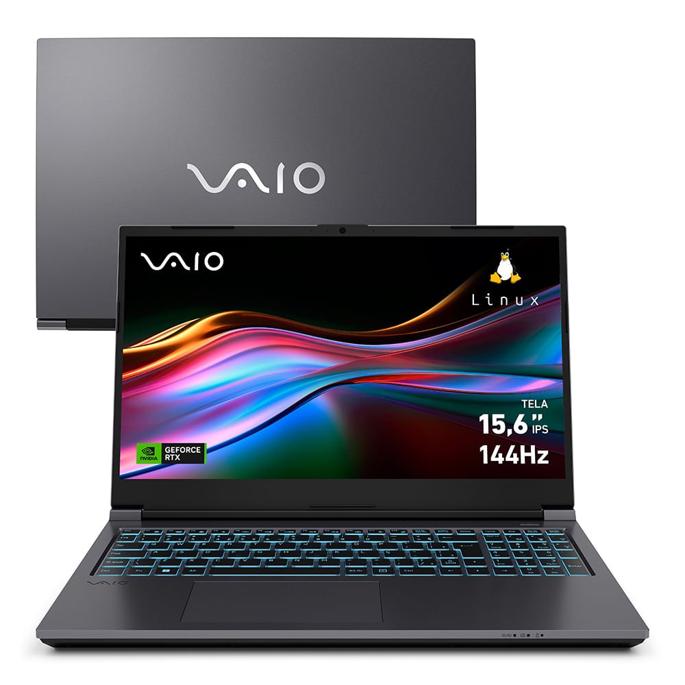 Notebook - Vaio I7-13620h 3.60ghz 16gb 1tb Ssd Geforce Rtx 4050 Linux Fh15 15,6