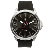 Relógio Masculino de Aço Tuguir Analógico Infinity 9169L Prata e Preto
