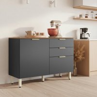 Balcão de Cozinha 1,20m 2 Portas 2 Gavetas Alba