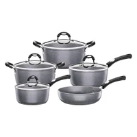 Jogo de Panelas Tramontina Mônaco em Alumínio Starflon Premium Cinza 5 Peças