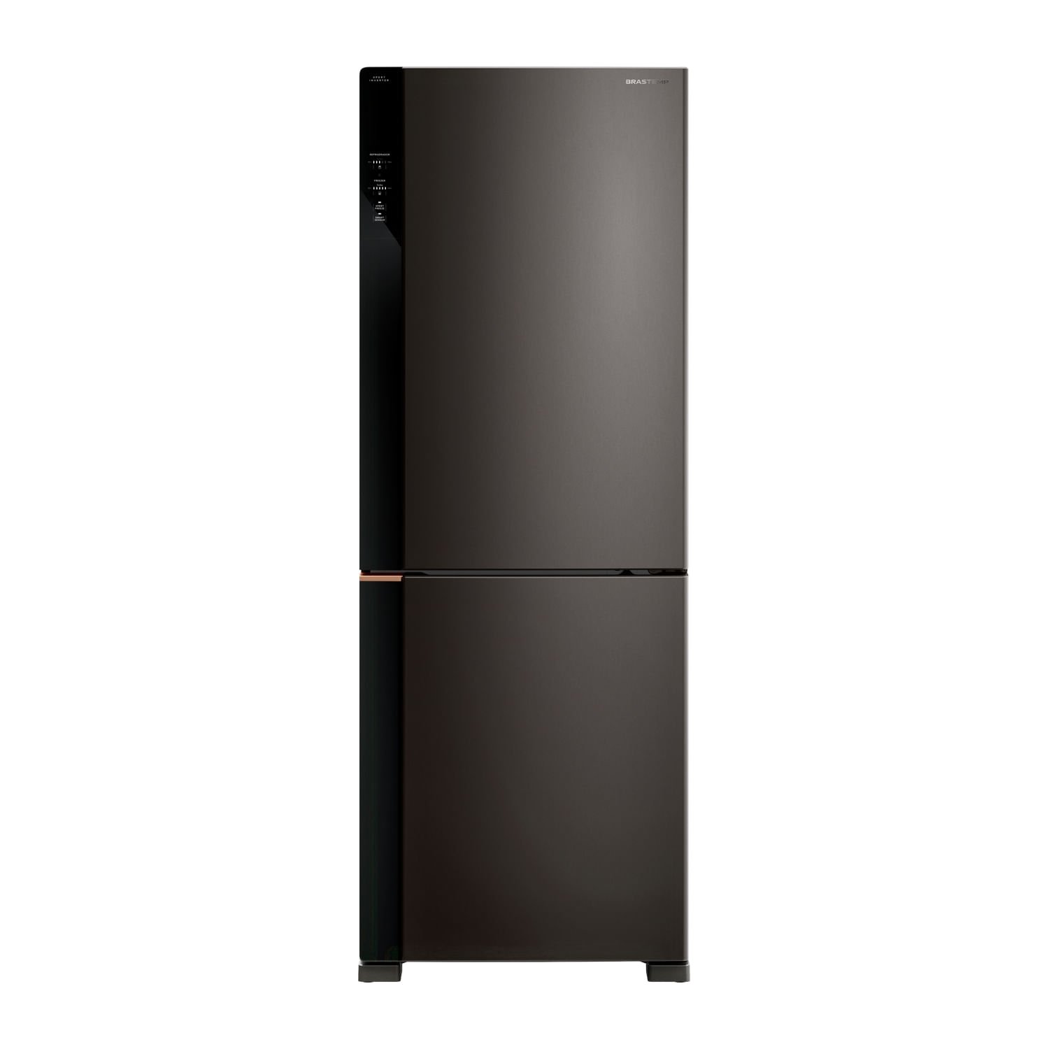 Geladeira/refrigerador 477 Litros 2 Portas Black Inox Inteligente B= Smart - Brastemp - 220v - Bre68aebna