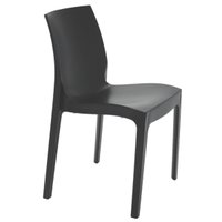 Cadeira Tramontina Summa Alice Acetinada Plástico Resistente Preto Sala de Jantar Varanda Cozinha