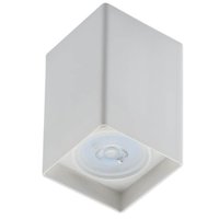 Spot de Sobrepor Branco Luminária de Teto Quadrada 8x8x12,5cm Decorativa para Casas Empresas