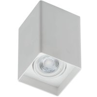 Spot de Sobrepor Quadrado 8x12,5cm Branco Luminária de Teto Alta Bivolt Zoom Dital