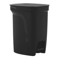 Lixeira Preta Tramontina Compact Plástica com Pedal 10L Casa Banheiro Escritório