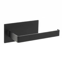 Porta Papel Higiênico de Parede Preto Fosco Banheiro Lavabo Suporte Rolo de Papel Elegante