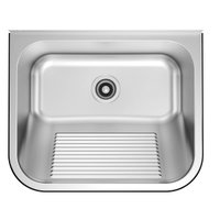 Tanque de Parede Docol 32 Litros em Aço Acetinado 55x45 cm com Válvula - Inox