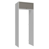 Porta-Geladeira 83 cm 1 Porta Basculante Branco/Cinza Vik Madesa