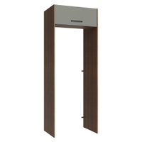 Porta-Geladeira 83 cm 1 Porta Basculante Rustic/Cinza Agata Madesa
