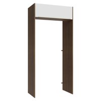 Porta-Geladeira 103 cm 1 Porta Basculante Rustic/Branco Veludo Lux Madesa