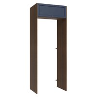 Porta-Geladeira 83 cm 1 Porta Basculante Rustic/Azul Vik Madesa