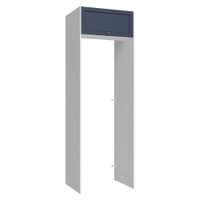 Porta-Geladeira 73 cm 1 Porta Basculante Branco/Azul Vik Madesa