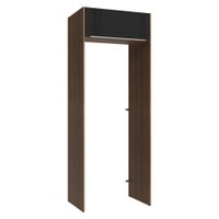 Porta-Geladeira 83 cm 1 Porta Basculante Rustic/Preto Lux Madesa