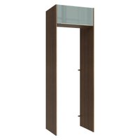 Porta-Geladeira 73 cm 1 Porta Basculante Rustic/Cinza Lux Madesa