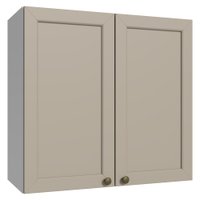 Armário Aéreo 70 cm 2 Portas Branco/Crema Vik Madesa