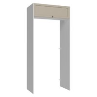 Porta-Geladeira 103 cm 1 Porta Basculante Branco/Crema Vik Madesa