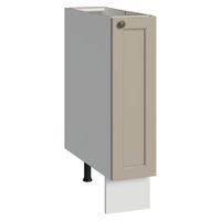 Balcão Porta-Temperos 20 cm 1 Porta (Sem Tampo) Branco/Crema Vik Madesa